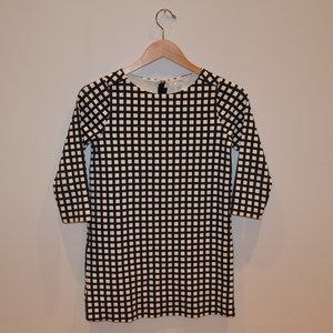 Crewcuts Black and White shift Grid Dress